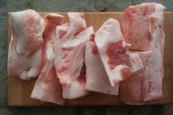 Free Range Pork Back Fat